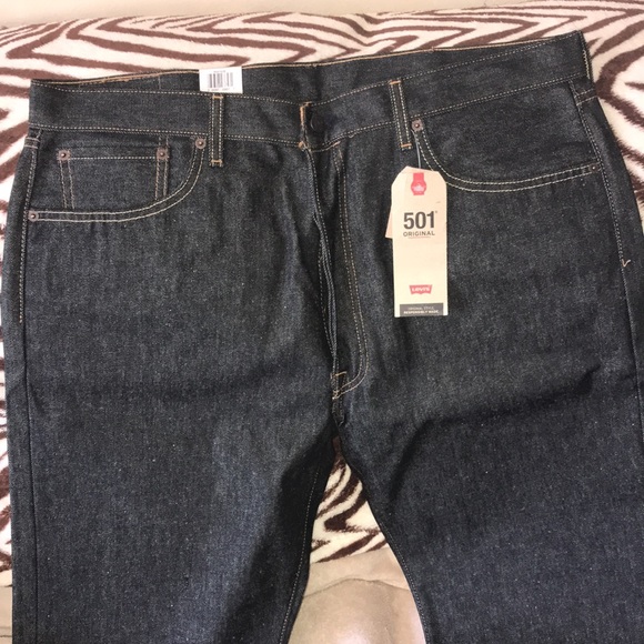 Levi’s 501 original 40 x 30 shrink to fit straight leg jeans New - Picture 5 of 8